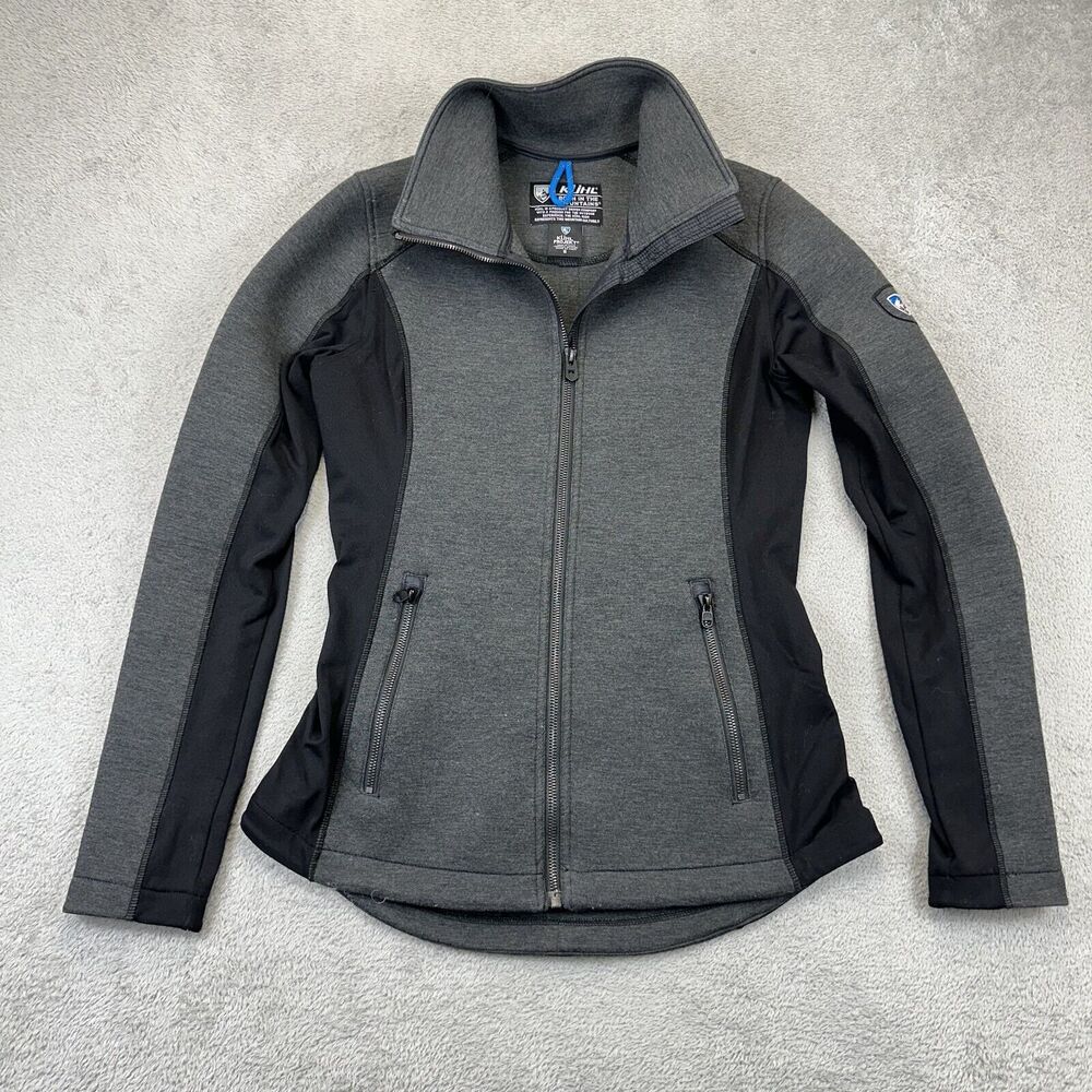 Kuhl Projekt Jacket Women’s Small Grey Kestrel Full Zip Outdoor Soft Shell